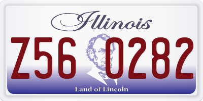 IL license plate Z560282