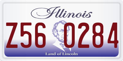 IL license plate Z560284