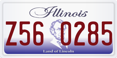 IL license plate Z560285