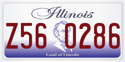 IL license plate Z560286