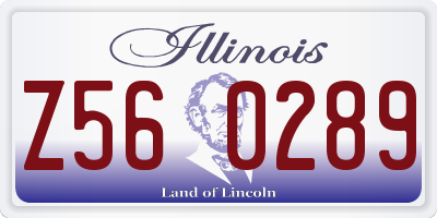 IL license plate Z560289