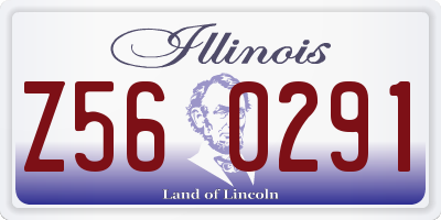 IL license plate Z560291