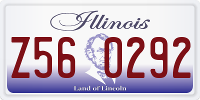 IL license plate Z560292