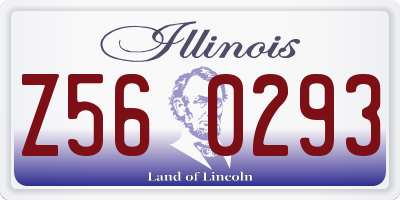 IL license plate Z560293