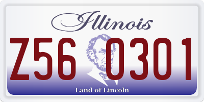 IL license plate Z560301