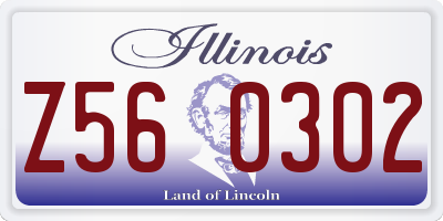 IL license plate Z560302