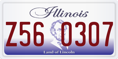 IL license plate Z560307