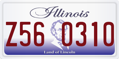 IL license plate Z560310
