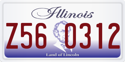 IL license plate Z560312