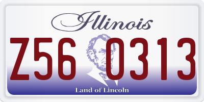 IL license plate Z560313