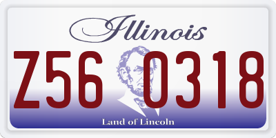 IL license plate Z560318