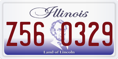 IL license plate Z560329