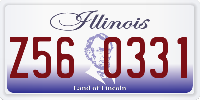 IL license plate Z560331