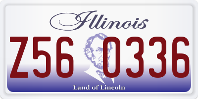 IL license plate Z560336