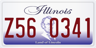 IL license plate Z560341