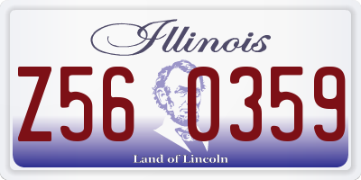 IL license plate Z560359