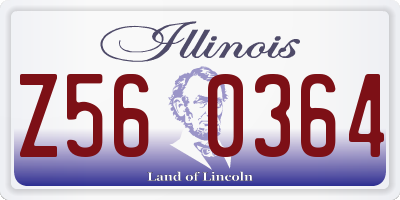 IL license plate Z560364