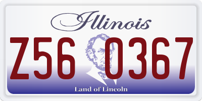 IL license plate Z560367