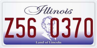 IL license plate Z560370