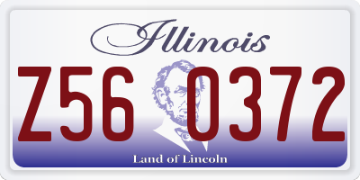 IL license plate Z560372