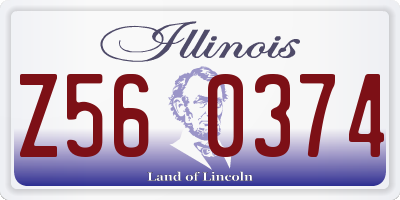 IL license plate Z560374