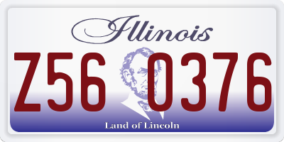 IL license plate Z560376