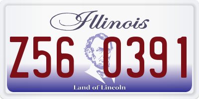 IL license plate Z560391