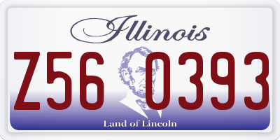 IL license plate Z560393