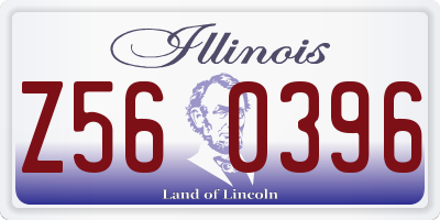 IL license plate Z560396