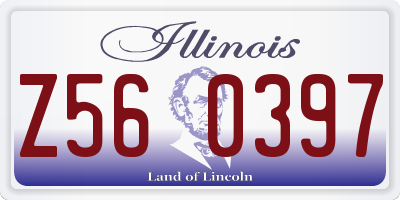 IL license plate Z560397