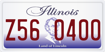 IL license plate Z560400