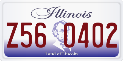 IL license plate Z560402