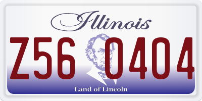IL license plate Z560404
