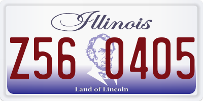 IL license plate Z560405
