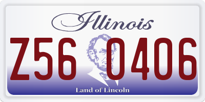 IL license plate Z560406