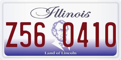 IL license plate Z560410