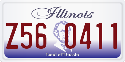 IL license plate Z560411