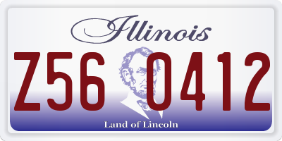 IL license plate Z560412