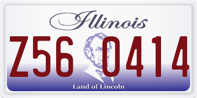 IL license plate Z560414