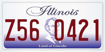 IL license plate Z560421