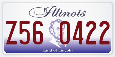 IL license plate Z560422