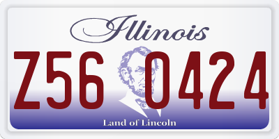 IL license plate Z560424