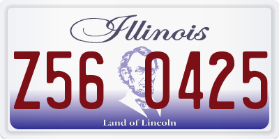 IL license plate Z560425