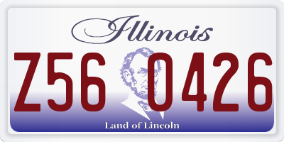 IL license plate Z560426