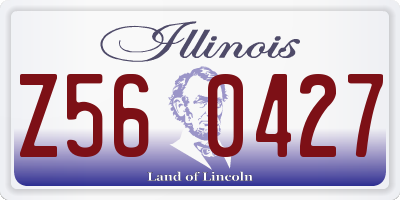 IL license plate Z560427