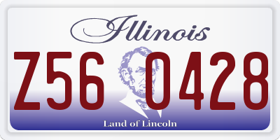 IL license plate Z560428