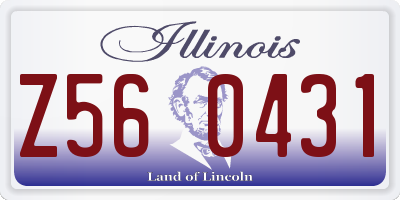 IL license plate Z560431