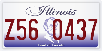 IL license plate Z560437