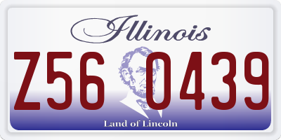 IL license plate Z560439