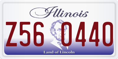 IL license plate Z560440